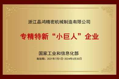 國(guó)家專精特新“小巨人”