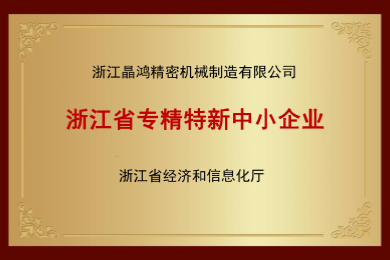 浙江省專精特新中小企業(yè)